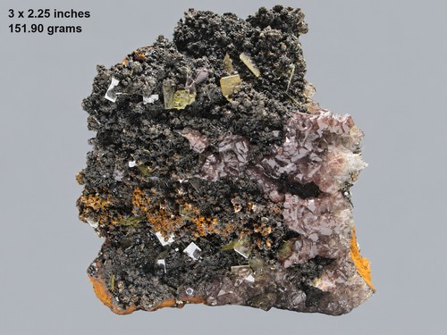 Adamite and wulfenite - adamite, on