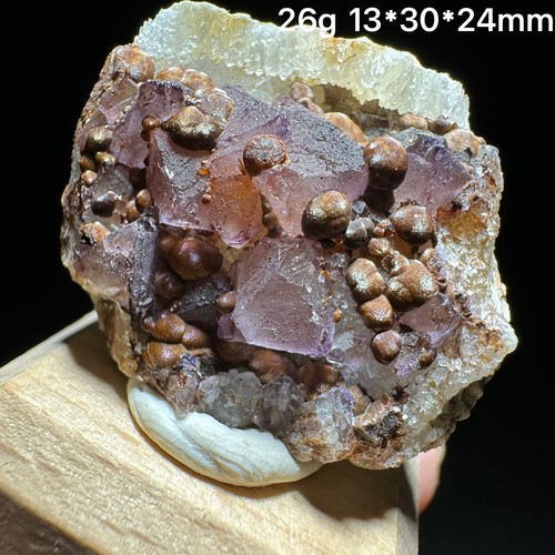 Purple fluorite specimen with - fluorite,